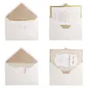 Gold Glitter A7 Envelopes, 5.25 x 7.5 inches with Adhesive Self-Sealing Tape, Perfect for 5''x7'' Weddings Invitation Graduation Invite