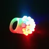 Blinkande bubbla Ring Rave Party Blinkande Mjuk Jelly Glow Hot Selling! Cool LED lyser upp W8200