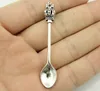 30Pcs alloy Crown Spoon Charms Antique silver Charms Pendant For necklace Jewelry Making findings 59x11mm