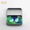 Fabryki Sprzedaż 4 + 1 cyny Silikonowy Zestaw do przechowywania Zestaw z 2 SZTUK 5ml Wax Container Oil Jar Dab Dabber Tool Metal Box Case