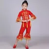 Songyuexia Chinês Folk Dance Traje Children Han Étnico Nacional Dança Roupas Crianças Meninas Clássica