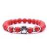 Nouvelle arrivée bracelets de perles bracelets de perles d'oeil de tigre naturel gouttes de pierre volcanique bracelets de patte de chien