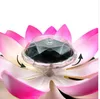 Solar Powered LED Lotus Flower Lamp Water Resistant Outdoor Floating Pond Night Light for Garden Pool party nightlight decor