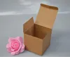 Qi 13 Subeクラフト紙ギフトボックス正方形の茶色のクラフト段ボール箱のための箱箱のための自然な宝石の誕生日プレゼント