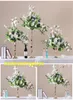 tall Gold mental candelabra centerpiece with flower bowl wedding event table decorations best0342