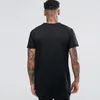 Alla nya mens t -shirt utökade t -shirt herrkläder krökta hem långa linjer toppar hip hop urban blank justin shirts298n