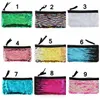 DHL Venta caliente estudiantes sirena bolsas de lápices Gilrs lentejuelas bolsas de cosméticos monederos de moda Doule-color Magic Reversible Mermaid Sequins monedero