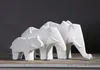 white black ceramic elephant home decor crafts room decoration ceramic lovers ornament porcelain animal figurines decoration