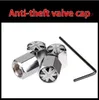 100Sets Germany Flag Mix Car Auto Locking Valves Anti-Theft Valve Dust Caps Cap MT Emblem Badge anti-theft valve cap gas cap