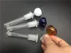 최고 품질의 유리 Downstem 18mm 14mm 아래 줄기 길이 10cm 어댑터 Nail Oil rigs 비커 봉 파이프 용 유리 그릇이있는 Downstem Diffuser