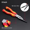 6/8 Inch Multi-function Needles Long Nose Plier Wire Clipper Linesman Plier Cutter Hand Tool Kit For Machinery Industry