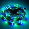 12V 3528 RGB (rood + groen + blauw) LED Flexibele strip Lichtband Fairy String Niet-waterdichte 60leds / M Double Layer PCB 8mm Breedte voor Party Christmase Lighting