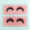 Partihandel 10st 3d mink charmig svart falskt ögonfransar kyskhet makeup skönhet fullband fransar topp eyelash förlängning handgjord privat etikett