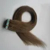 Tape dans les extensions de cheveux humains 100g 40pcs Remy Extensions de cheveux humains de 40 pcs 40 pièces extensions