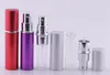 5 ml Mini Sprey Parfüm Şişesi Seyahat Doldurulabilir Boş Kozmetik Konteyner Parfüm Şişesi Atomizer Alüminyum Doldurulabilir Şişeler