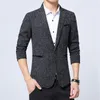 2018 Spring Autumn Fashion Trend Men Slim Single Button Long Sleeve Small Wool Suit Jacket / Male Business Casual Blazers Coat D18101001
