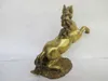 Rzemiosła statua Chińskie posągi z brązu rzeźbione zwierzęta biegną z powodzeniem Boga koń