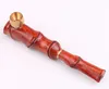 Lobular Red Sandalwood Pipe Dubbelfiltrering Cigaretth￥llare Filter Wood Carving Wood Smoke Cigarettupps￤ttning