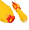 Petforu Lustige Hunde-Gadgets, gelbes Gummi-Hühnchen, Hundespielzeug, Neuheit, kreischendes, schreiendes, schrilles Huhn für Katzen und Haustiere