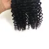 7 stks / set 120 g afro kinky krullende clip in menselijke hair extensions Peruviaanse Remy Haar Clip Ons 100% Menselijke natuurlijke Haar Clip ins bundel