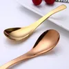 304 stainless steel earl spoons Plating color gold black rosegold court spoon 14.7*4cm round bottom scoop wholesale