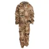 Hunting Sets 3D Camo Leaf Camouflage Jungle Ghillie Suit Set CS Savage Kit Desert Gobi Grassland Sniper