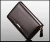 Zakelijke portemonnee mannen portemonnee clutch luxe portfolio geld clip munten pocket hoge capaciteit toevallige houders portefeuilles telefoon tas