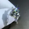 2018 main amoureux en forme de coeur bague 3ct diamant cz 925 argent sterling fiançailles alliance bagues pour femmes bijoux