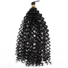 14 polegadas Cabelo cacheado Cabelo de onda de água Extensões de crochê Croe Braiding sintético Cabelo a granel 15strandspack 100GCHET Braids Ombr2335578