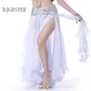 Djgrster 2018 Top Belly Dancing Giyim Oriental 3pcs Suit Bra Beltlong etek şifon göbek dans kostüm seti Performance3092041