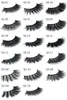 1Pair/lot 100% Real Siberian 3D Mink Eyelashes Full Strip False Eyelash Long Individual Eyelashes Mink Lashes Extension