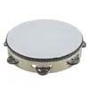 8 "Musical Tamburine Drum Round Percussion Gift for KTV Party