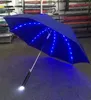 Hot sell 7 Colors Changing Color LED Luminous Transparent Umbrella Rain Kids Women with Flashlight For Friends Best Gift