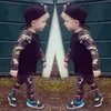 Ensemble de vêtements pour bébés garçons de l'armée fashoin ensemble de vêtements pour bébés T-shirt à manches longues pour tout-petits et costume de pantalon de camouflage