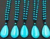 Collier en turquoise naturelle, nouveaux produits à la mode, pendentif de perles pour hommes et femmes, collier de perles, cadeaux en vente