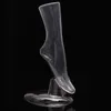 送料無料！！熱い販売の新しいスタイルの明確な足のマネキン透明マネキンフットモデル熱い販売