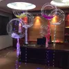 Hurtownie 2018 New Light Up Toys Led String Lights Flasher Oświetlenie Balon Wave Ball 18inch Helu Balloons Boże Narodzenie Halloween Decoratio
