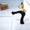 Bath Basin Faucets Brass Water Tap Bathroom Faucet Gold White Single Handle Bathroom Sink Mixer Taps and Cold Water W30341813726