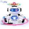 Elektronik Yürüyüş Dans Akıllı Uzay Robot Çocuklar Serin Astronot Model Müzik Çocukları Işık Oyuncakları Noel Hediyesi 360 Dönüş5056682