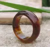 203 Sardonyx Natural Brown Jade Finger Ring Men drar den äkta speciella Jade Ring Jade4483516