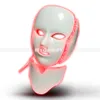 PDT 7 Färg LED Light Face Beauty Machine LED Facial Neck Mask med mikrourent för hudblekningsanordning