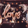 Lettre Ballons AMOUR Siamois Feuille Ballons Décoration De Mariage Ballons Romantique Saint Valentin Amour Lettre Boules Fournitures De Fête