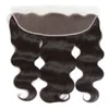 Brasilianisches reines Haar, gewellt, mit Frontal, unbehandeltes Echthaar, gewellt, mit Verschluss, Ohr-zu-Ohr-Spitze-Frontal, DHgate-Verkauf