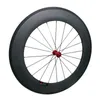 탄소 Wheelset Clincher 정면과 후방 700C 도로 자전거 바퀴 Powerway R13 허브 제일 질