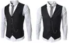 Formell Mäns Waistcoat Ny Ankomst Fashion Groom Tuxedos Wear BrideGroom Västar Casual Slim Vest Custom Made With Chain