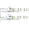 Darmowa wysyłka DC12V 4keys HC008 Programowalny kontroler RGB LED Pixel, Control RF 2048 piksele, 133 Efekt Tryby WS2811 Controller