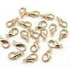 1000pcs / lot Apreciação Jóias Lobster Fechos Hooks Gold / Silver / Bronze Para fazer jóias Pulseira Colar de cadeia 14 milímetros DIY