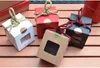 Creatief ontwerp Kraftpapier geschenkdoos met duidelijke venster honing jam thee bruin suikerbak snoep doos met touw lx0232