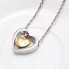 Cremation Jewelry Double Hearts for Ashes Memorial Keepsake Urns Pendant Necklace For Women Man IJD80787061281