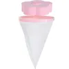 Universal Plastic Filter Bag Decontamination Washer Laundry Cleaning Percolator Mesh Filtering Hair Removal Stoppers Catchers Pink 1 6yl BB